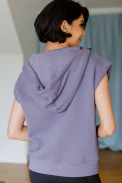Up And Ready Cap Sleeve Workout Hoodie