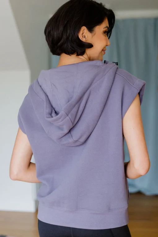 Up And Ready Cap Sleeve Workout Hoodie