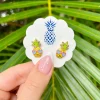 Vacation Pineapple Signature Enamel Studs by Prep Obsessed