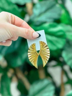 Vintage Gold Wing Earrings