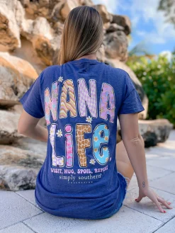 'Visit, Hug, Spoil, Repeat' Nana Short Sleeve Tee by Simply Southern