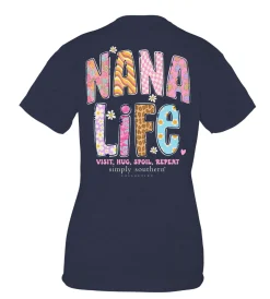 'Visit, Hug, Spoil, Repeat' Nana Short Sleeve Tee by Simply Southern