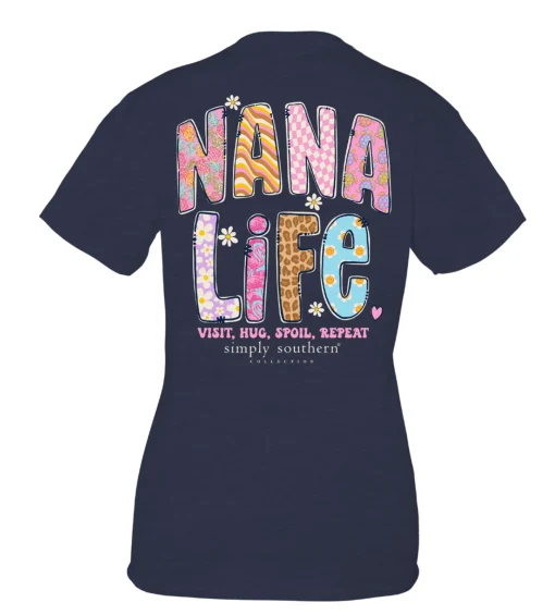 'Visit, Hug, Spoil, Repeat' Nana Short Sleeve Tee by Simply Southern