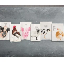 Watercolor Farm Animal Towels by Mud Pie
