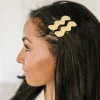 Wavy Clip Set in Yellow