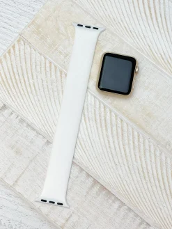 White Solo Loop Watch Band - XLarge