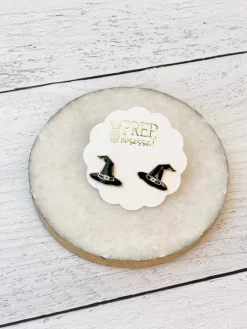 Witch Hat Signature Enamel Studs by Prep Obsessed