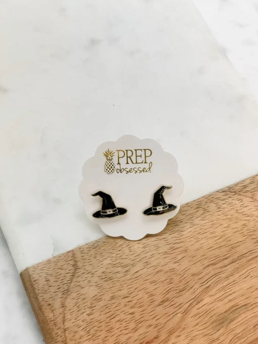 Witch Hat Signature Enamel Studs by Prep Obsessed