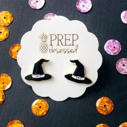 Witch Hat Signature Enamel Studs by Prep Obsessed
