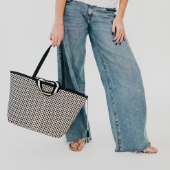 Woven Tiffany Organizer Tote Bag by Pretty Simple