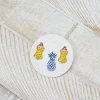 Yellow Polkadot Swimsuit Signature Enamel Studs by Prep Obsessed