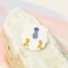 Yellow Ribbon Signature Enamel Stud Earrings