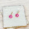 Yin Yang Flower Drop Earrings