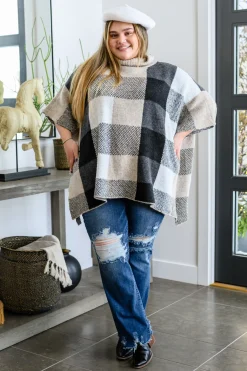 Your Next Favorite Roll Neck Sweater Poncho