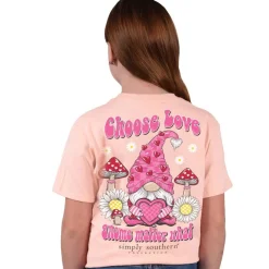Youth 'Choose Love Gnome Matter What' Short Sleeve Tee by Simply Southern