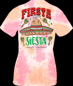 Youth 'Fiesta Then Siesta' Tie Dye Short Sleeve Tee by Simply Southern