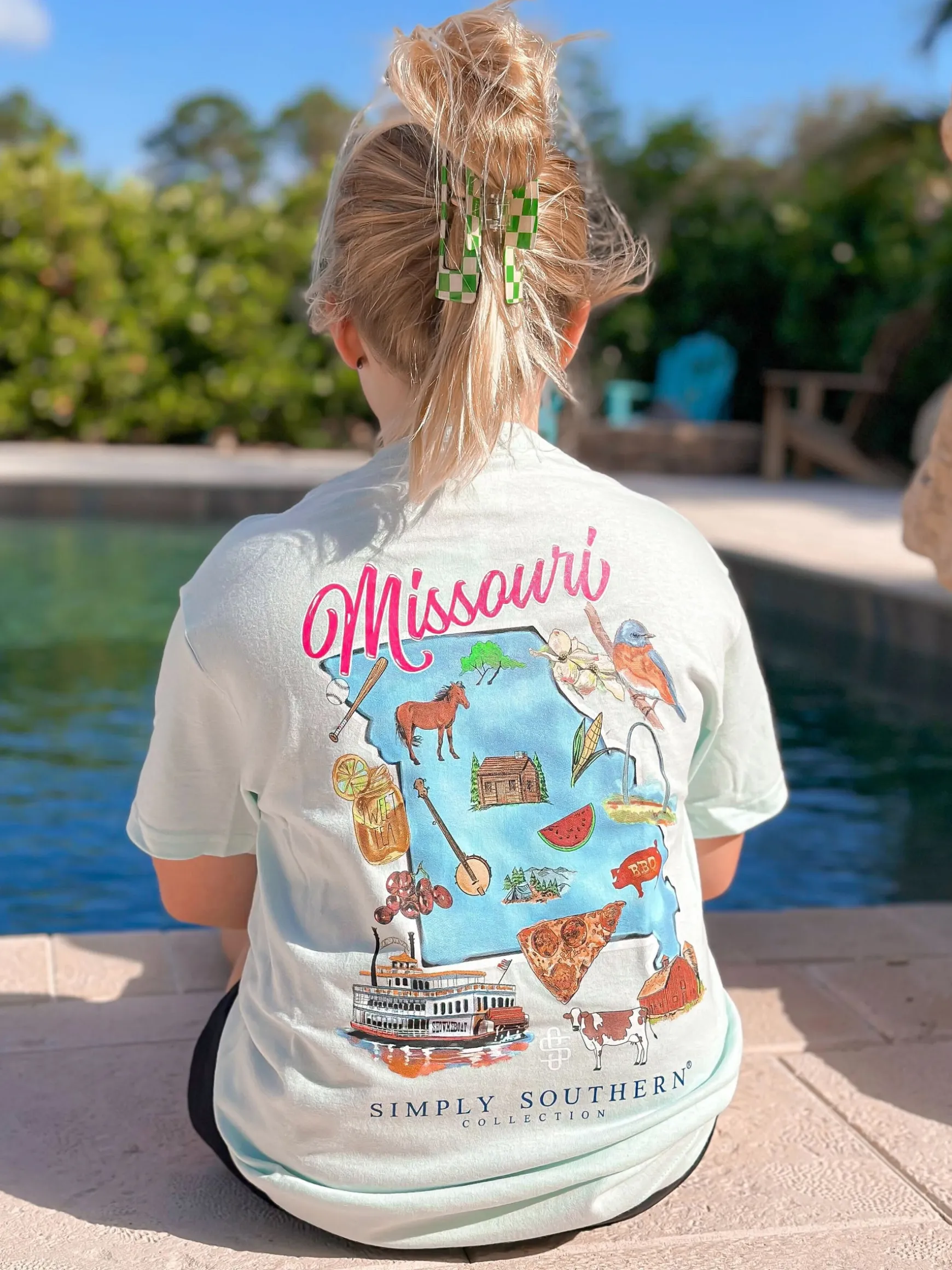 Youth Missouri State Short Sleeve Tee by Simply Southern