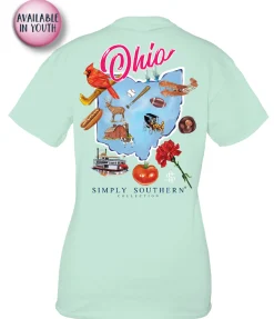 Youth Ohio State Short Sleeve Tee by Simply Southern