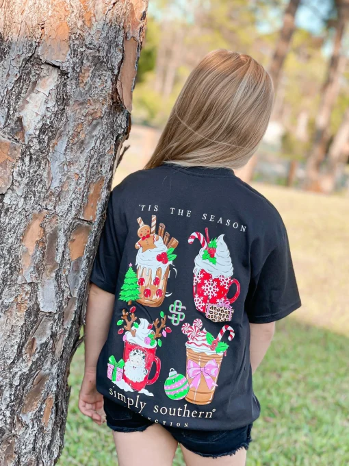 Youth 'Tis The Season' Christmas Short Sleeve Tee by Simply Southern