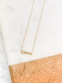 Zodiac Name Plate Necklaces